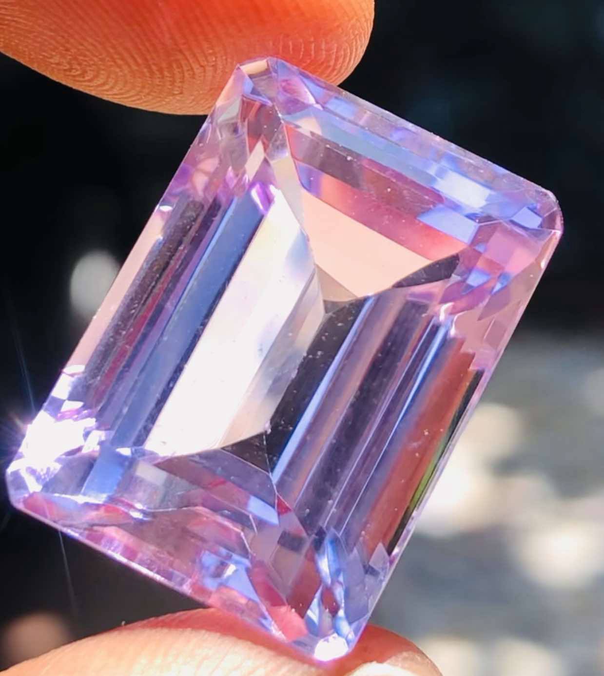 Stunning 39.00 Cts Genuine Amethyst Faceted Loose Gemstone