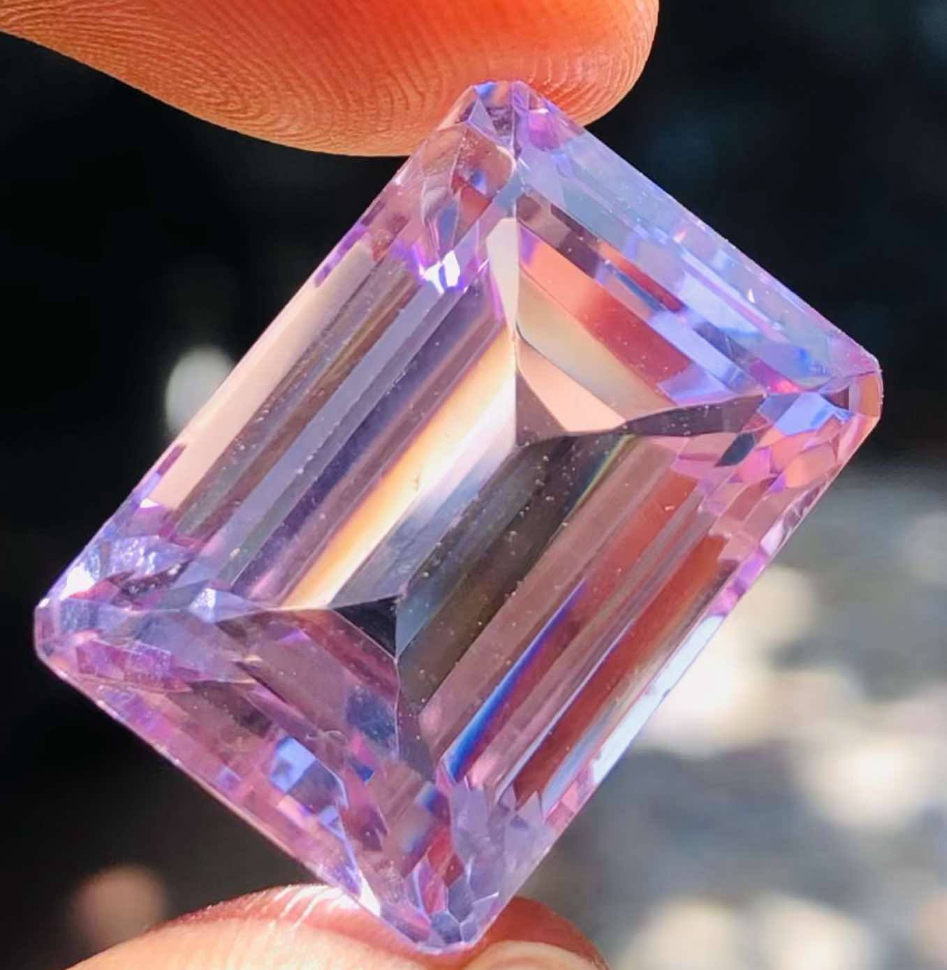 Stunning 39.00 Cts Genuine Amethyst Faceted Loose Gemstone