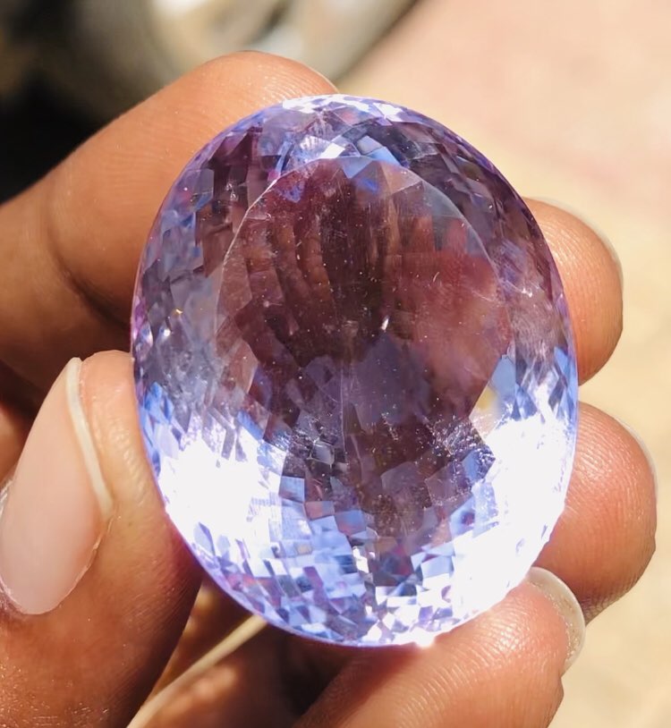 Stunning 88.00 Cts Genuine Amethyst Faceted Loose Gemstone