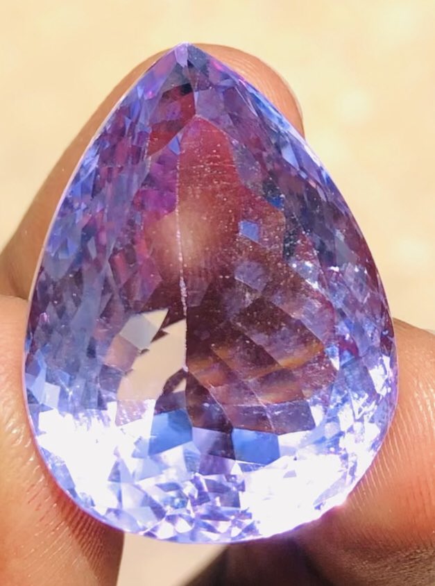Amazing 48.00 Cts Genuine Amethyst Faceted Loose Gemstone