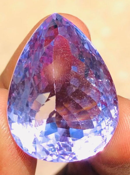 Amazing 48.00 Cts Genuine Amethyst Faceted Loose Gemstone