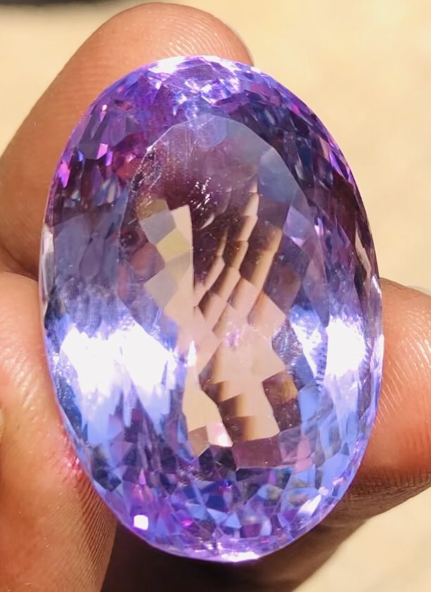Untreated 68.00 Cts Genuine Amethyst Faceted Loose Gemstone