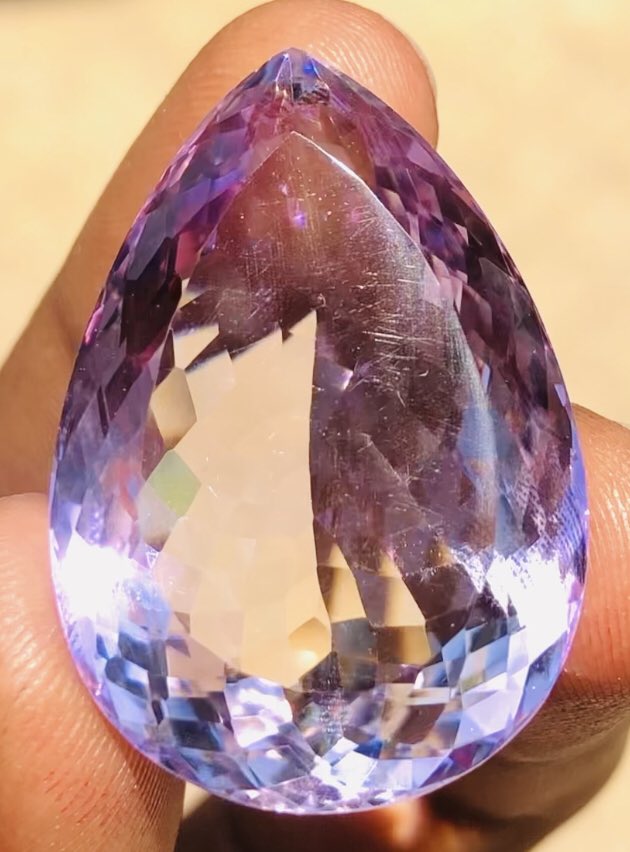 Gorgeous 63.00 Cts Genuine Amethyst Faceted Loose Gemstone