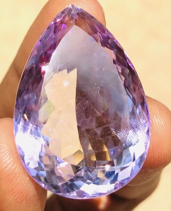 Gorgeous 63.00 Cts Genuine Amethyst Faceted Loose Gemstone