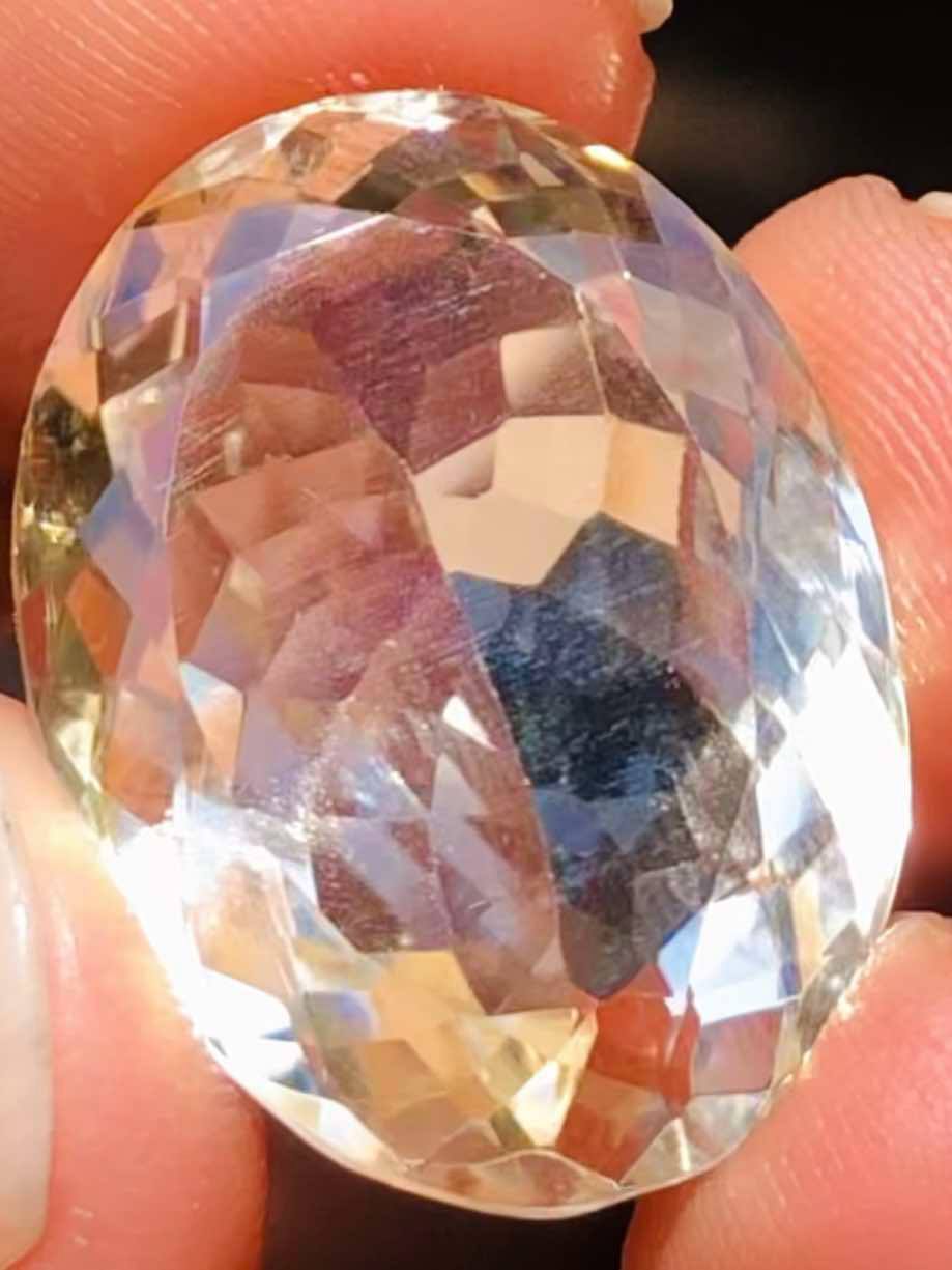 Amazing 22.00 Cts Genuine Citrine Faceted Loose Gemstone