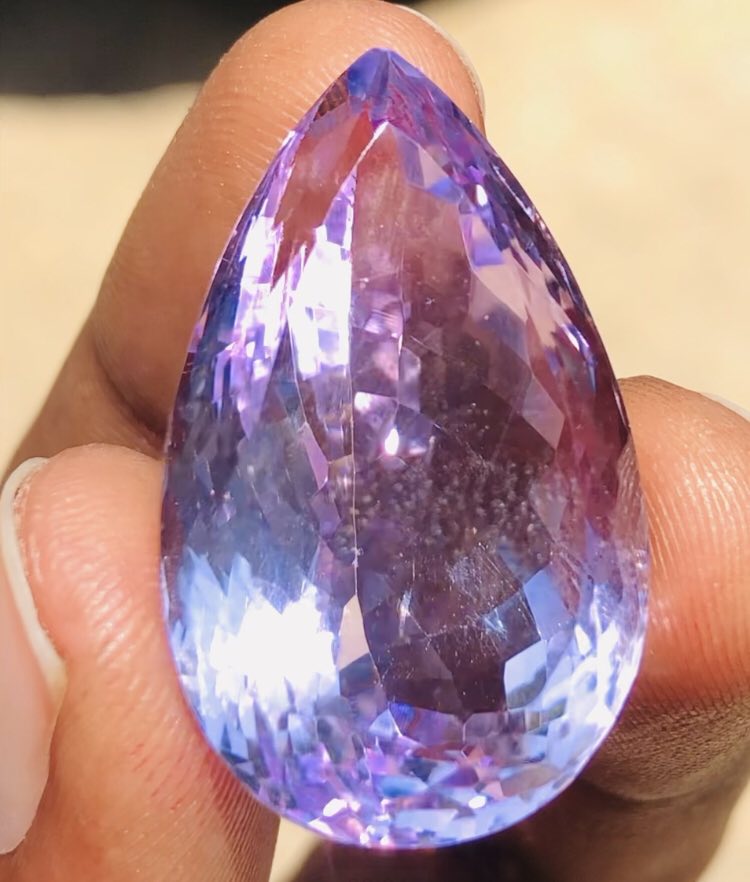 Fabulous 43.00 Cts Genuine Amethyst Faceted Loose Gemstone