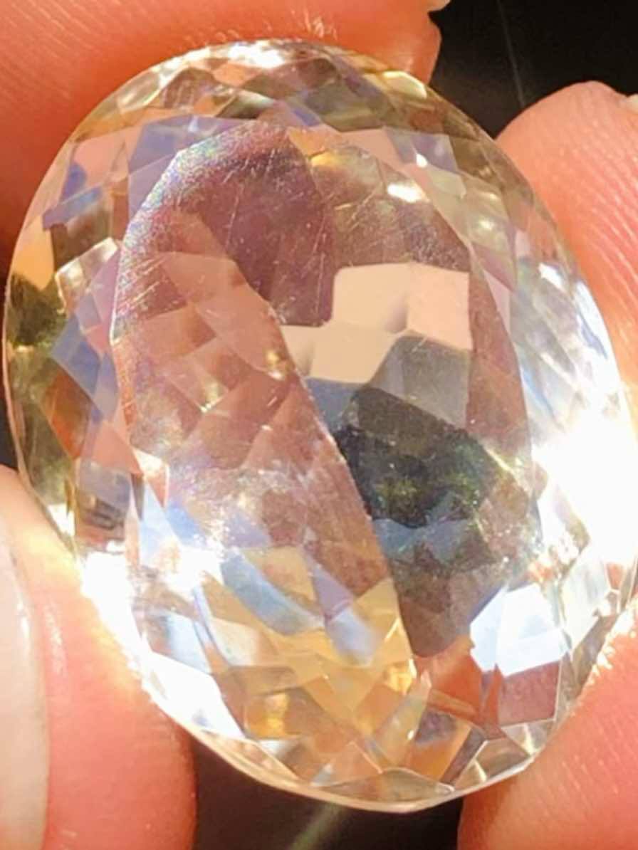 Amazing 22.00 Cts Genuine Citrine Faceted Loose Gemstone