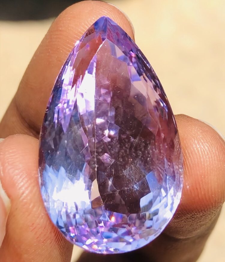 Fabulous 43.00 Cts Genuine Amethyst Faceted Loose Gemstone