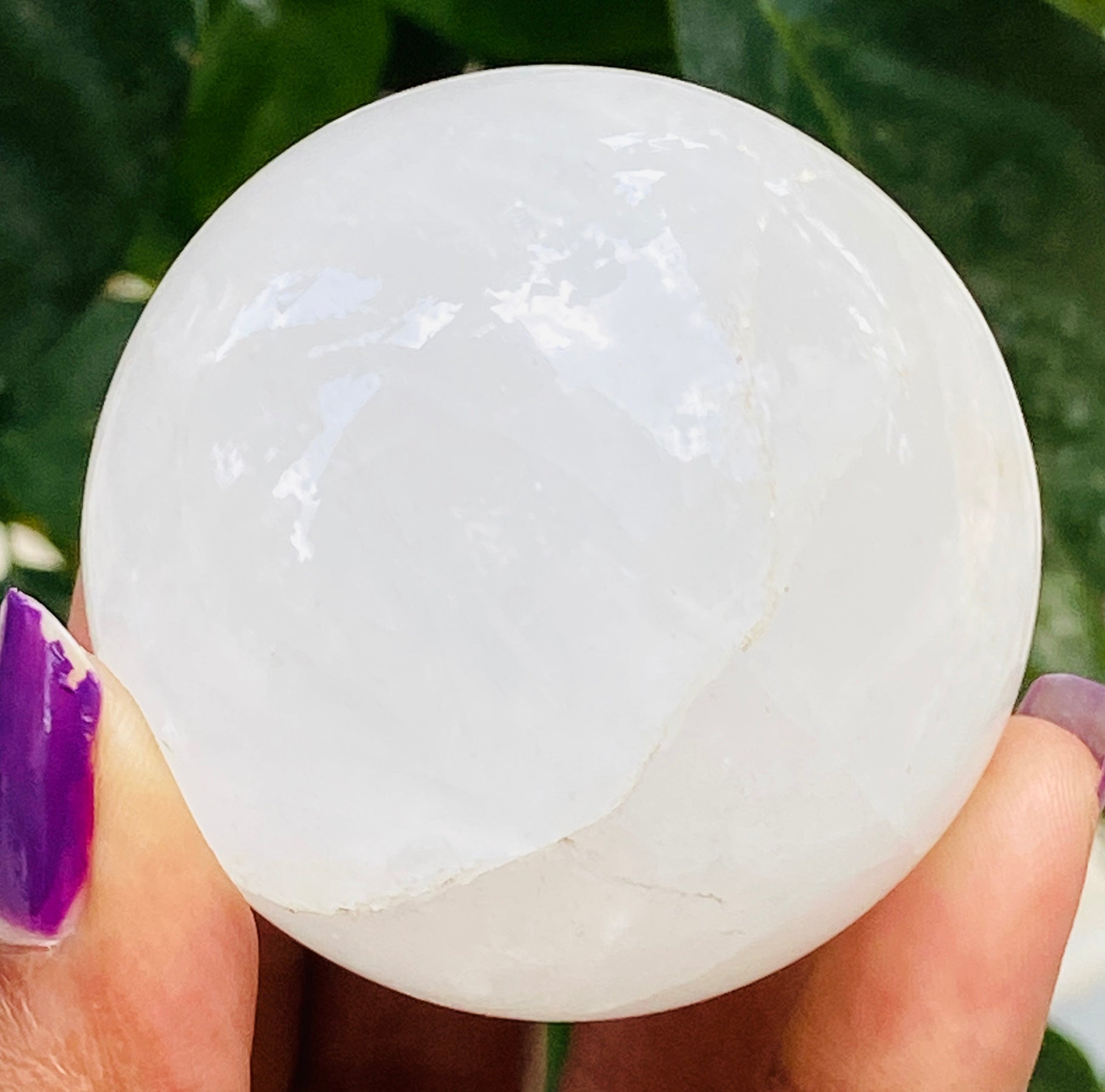 Elegant 766.00 Carats Genuine White Quartz Hand Carved Crystal  Healing Gemstone Sphere