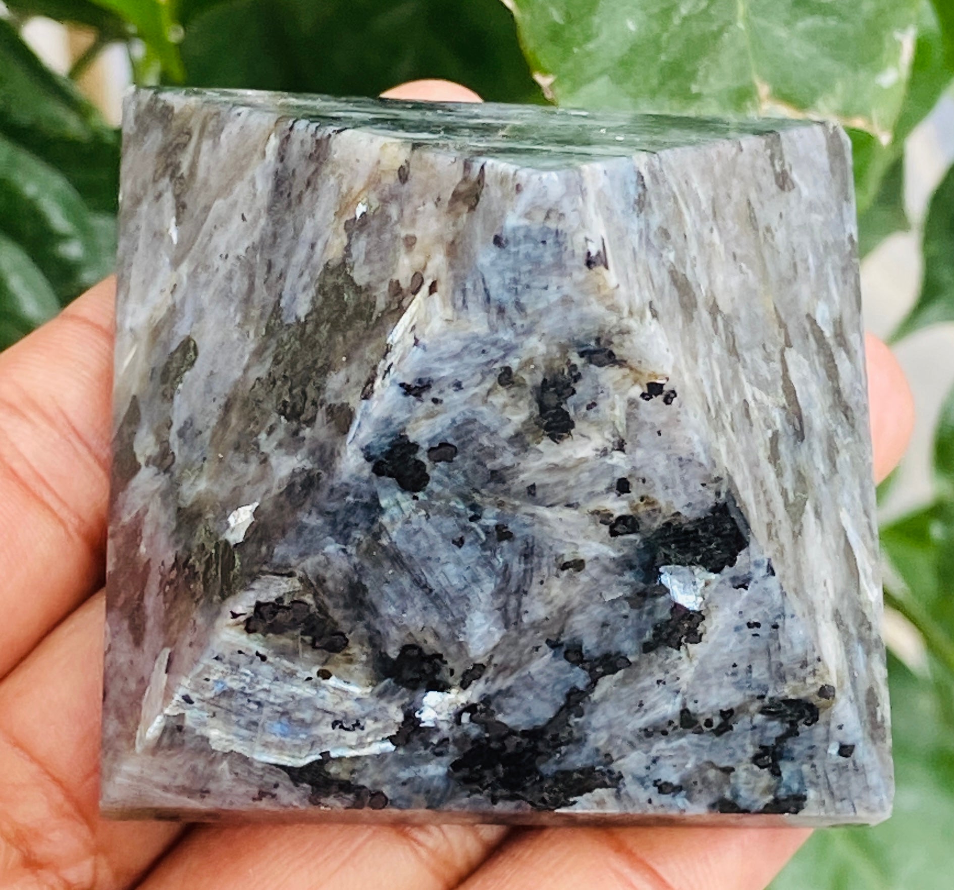 Radiant 663.00 Cts Exclusive Larvikite Healing Crystal Specimen Premium Pyramid