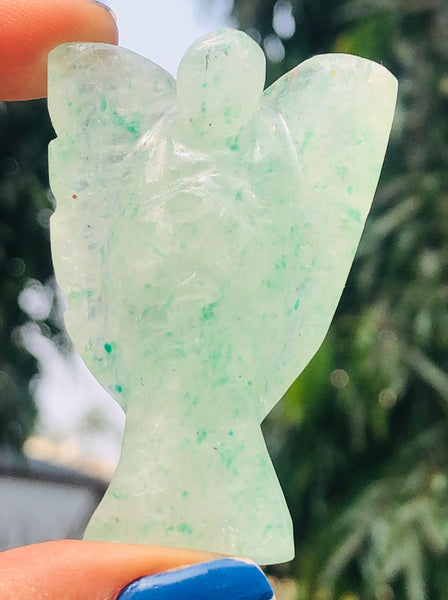 Attractive 156.00 Cts Genuine Green Aventurine Healing Premium Divine Crystal Angel