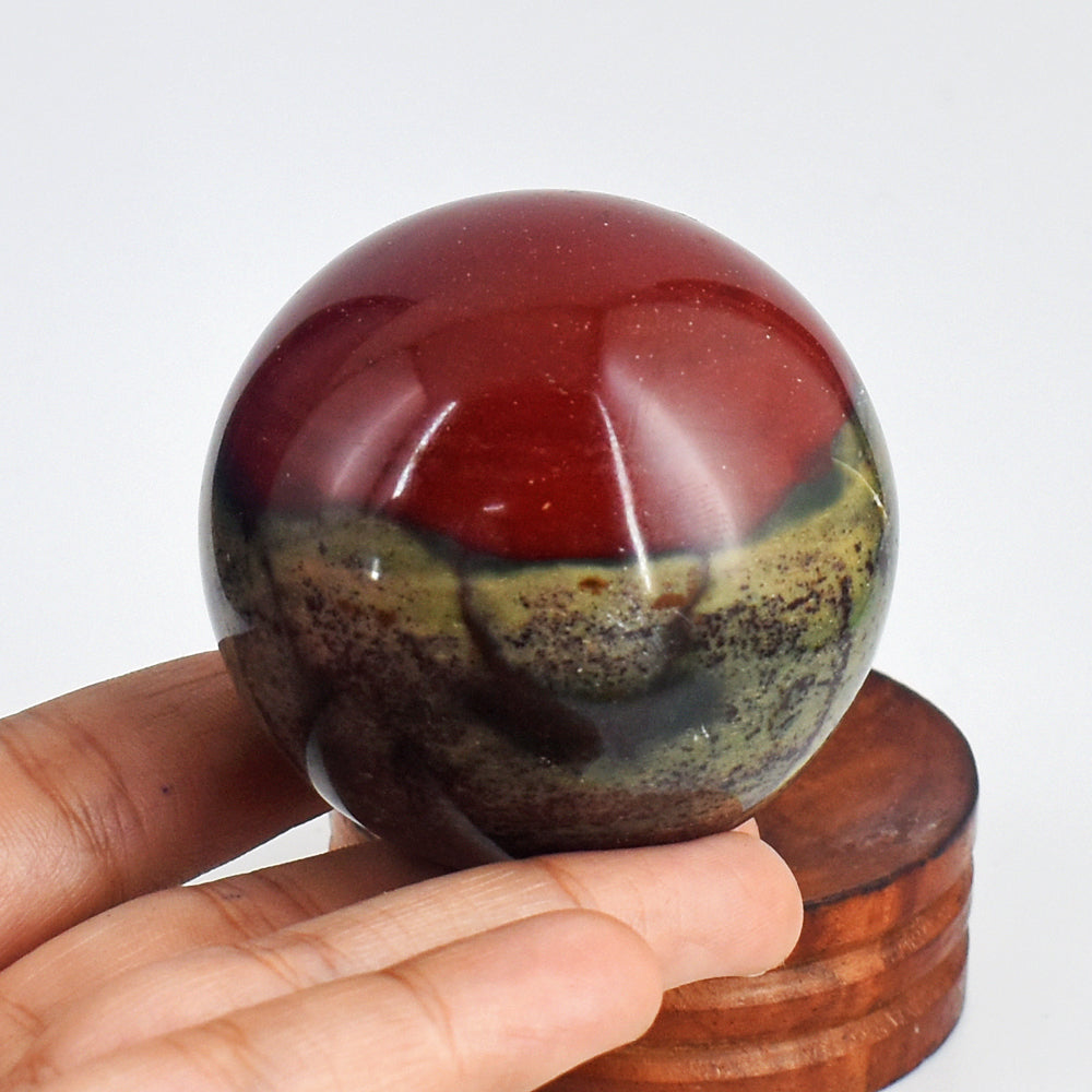 Beautiful 1057.00 Carats Genuine Bloodstone Hand Carved Healing Carved Gemstone  Sphere
