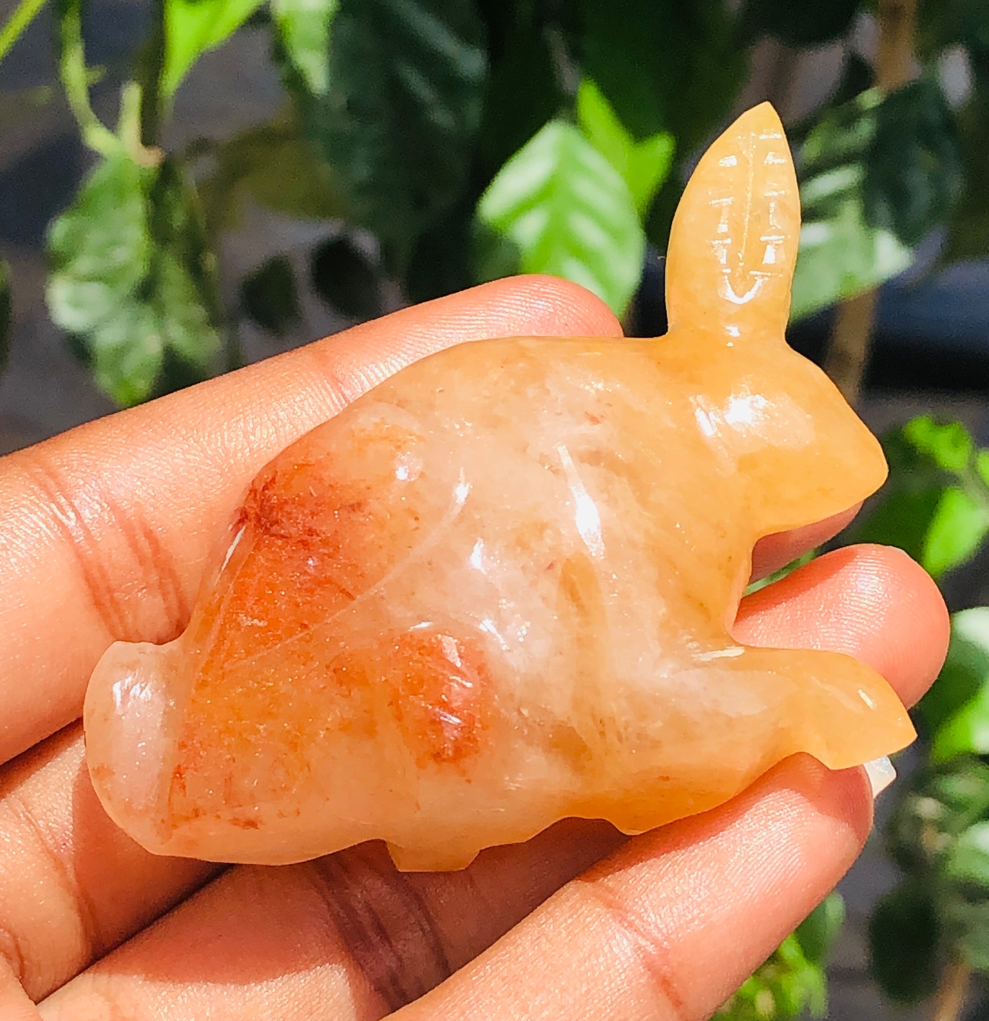 Beautiful 296.00 Carats Genuine Aventurine  Hand Carved  Gemstone  Bunny Carving 2026  Collection