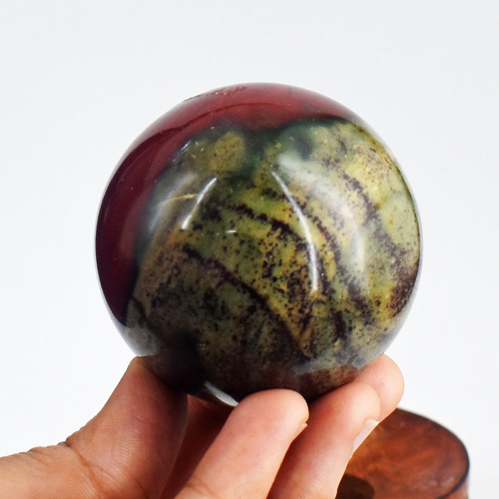 Beautiful 1057.00 Carats Genuine Bloodstone Hand Carved Healing Carved Gemstone  Sphere