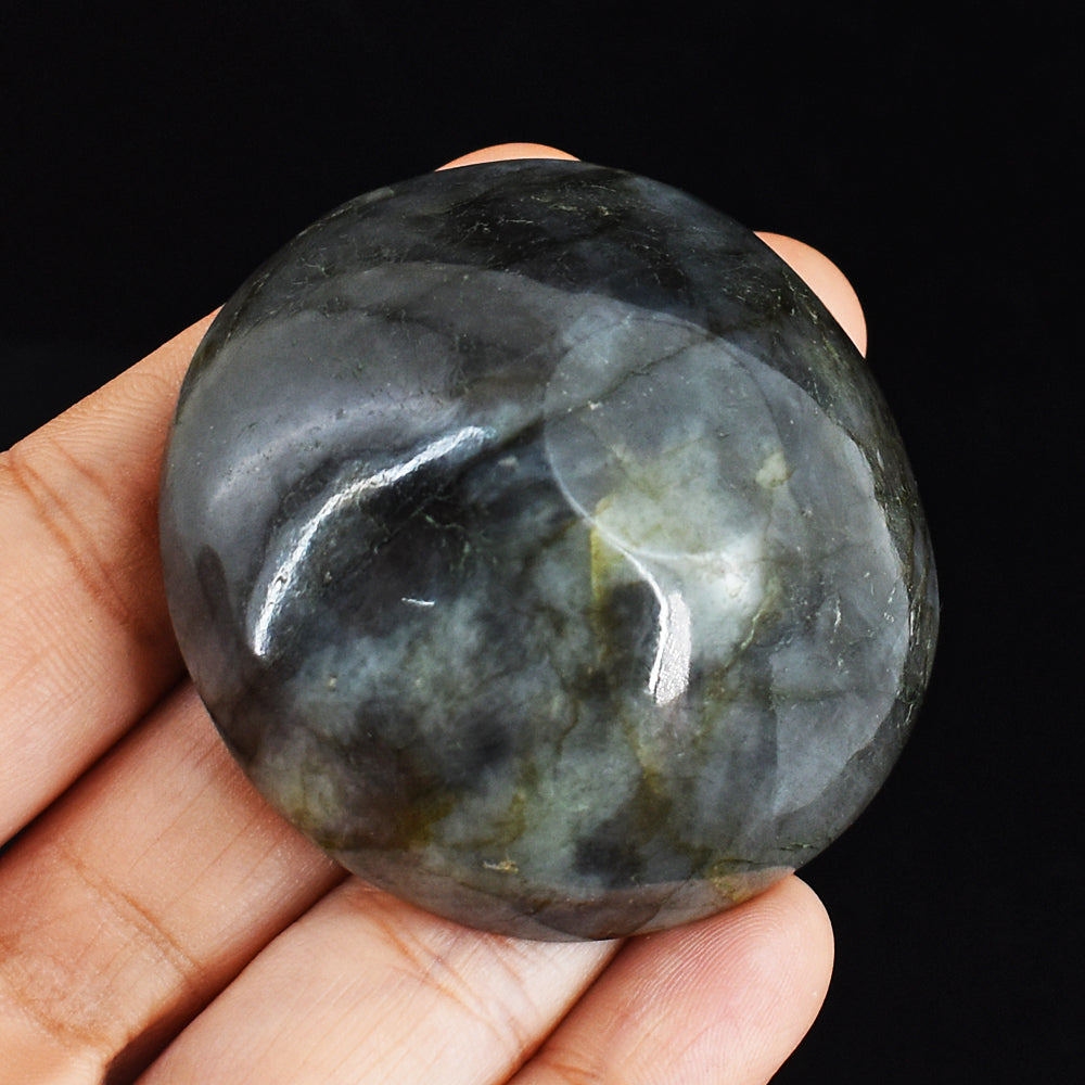 Artisian 181.00 Carats Genuine  Labradorite Hand Carved Crystal Gemstone  Carving Bowl