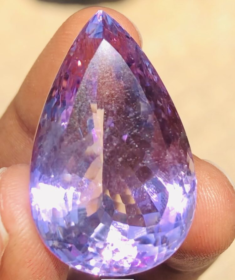 Artisian 61.00 Cts Genuine Amethyst Faceted Loose Gemstone