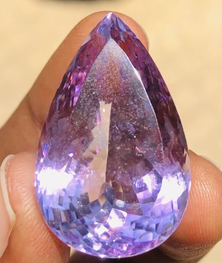 Artisian 61.00 Cts Genuine Amethyst Faceted Loose Gemstone