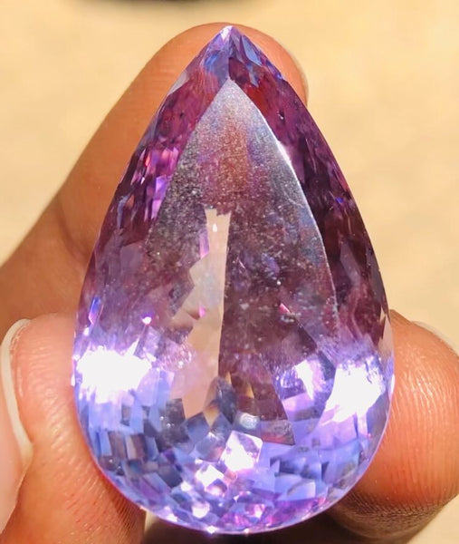 Artisian 61.00 Cts Genuine Amethyst Faceted Loose Gemstone