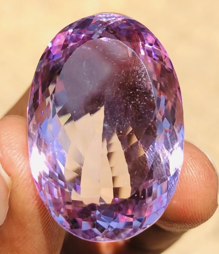 Awesome 74.00 Cts Genuine Amethyst Faceted Loose Gemstone