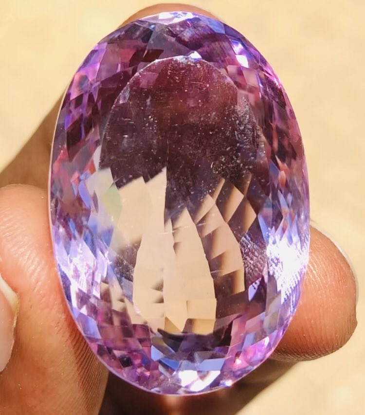 Awesome 74.00 Cts Genuine Amethyst Faceted Loose Gemstone