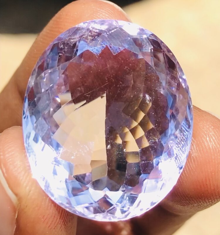 Untreated 41.00 Cts Genuine Amethyst Faceted Loose Gemstone