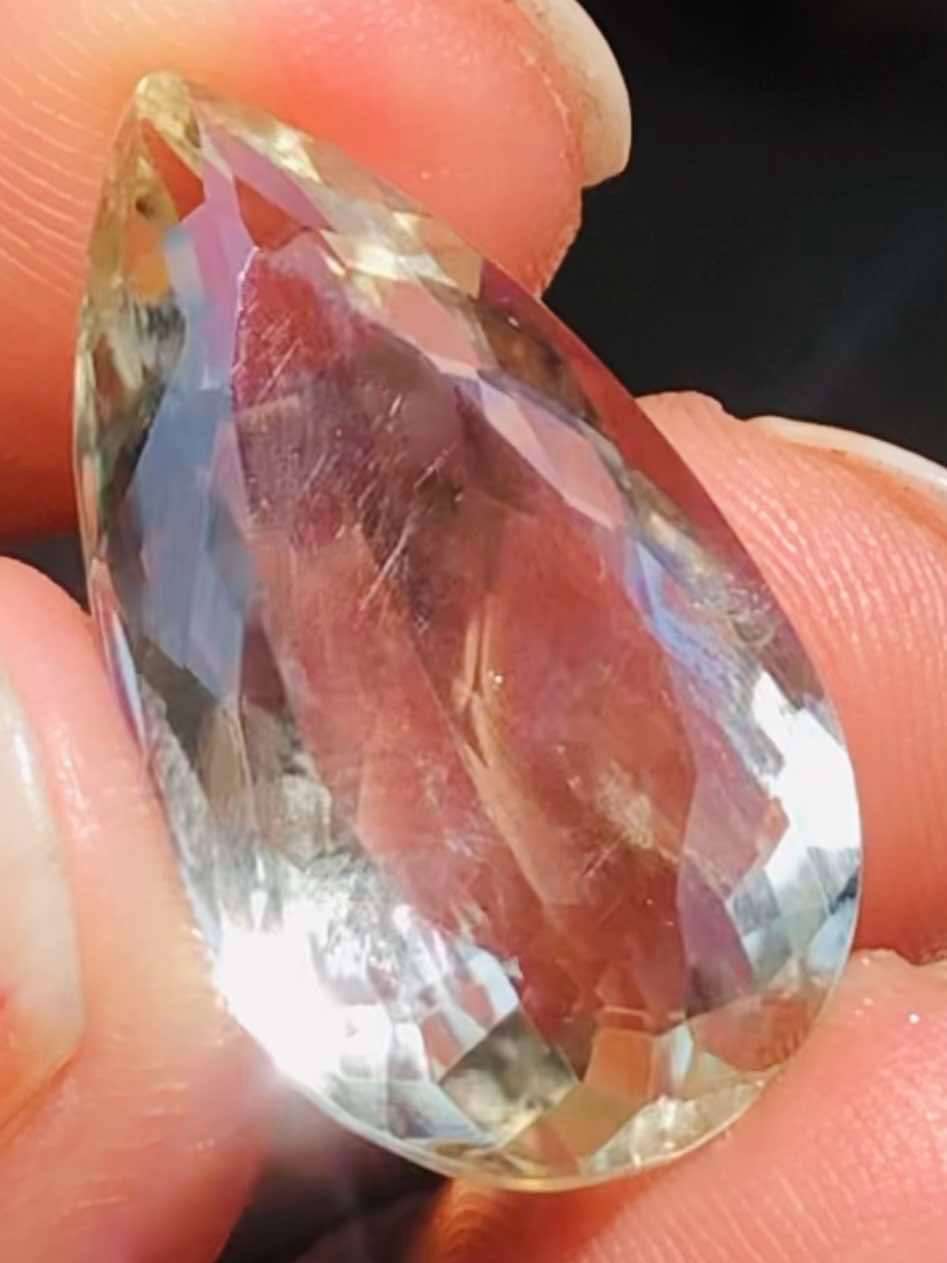 Amazing 16.00 Cts Genuine Prasiolite Faceted Loose Gemstone