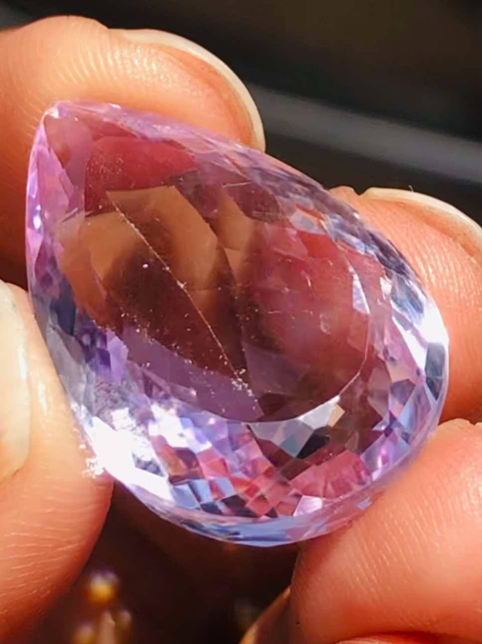 Amazing 31.00 Cts Genuine Amethyst Faceted Loose Gemstone