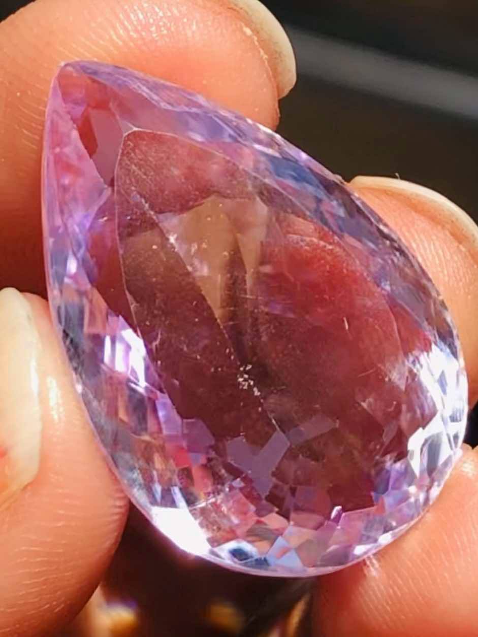 Amazing 31.00 Cts Genuine Amethyst Faceted Loose Gemstone