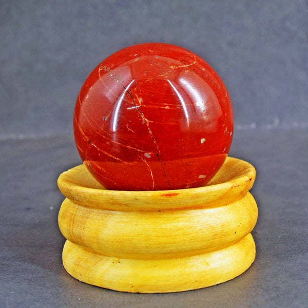 Exclusive 667.00 Cts  Genuine  Red  Jasper Hand  Carved  Crystal  Healing  Gemstone Sphere