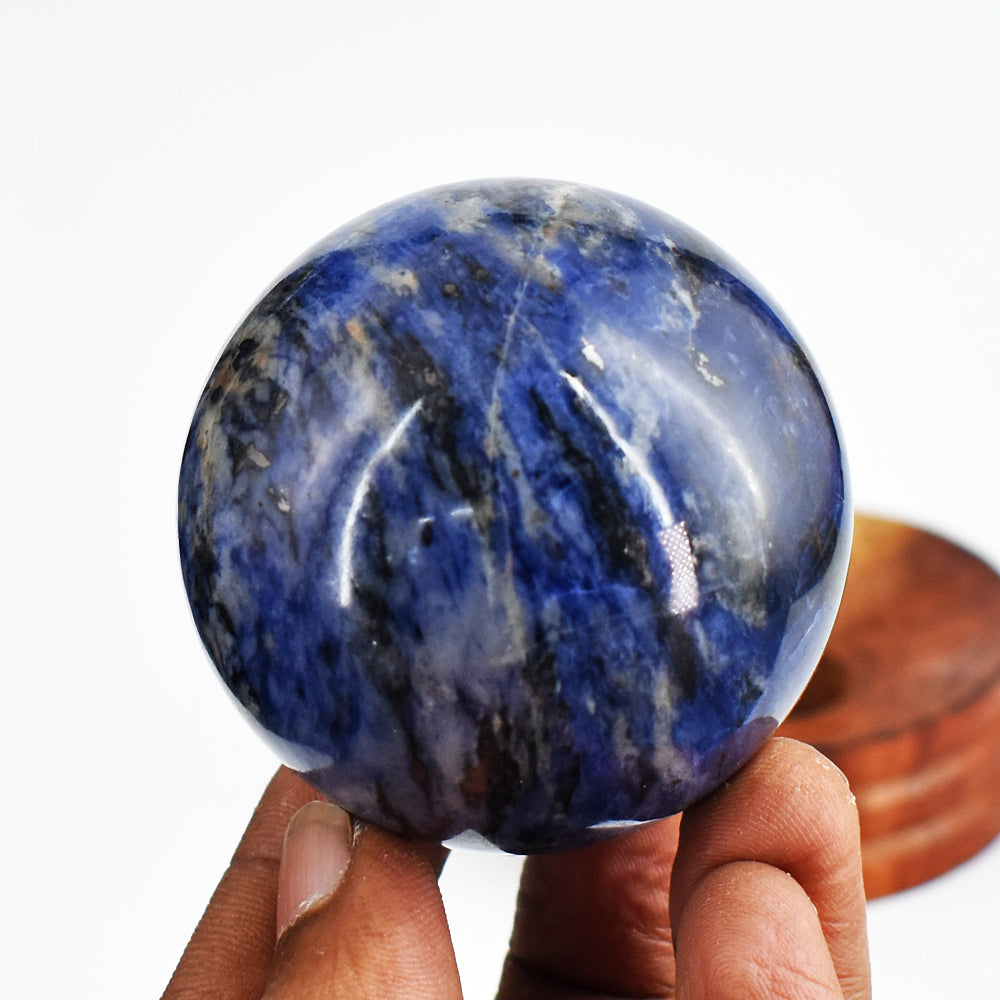 Amazing 933.00 Carats  Genuine  Sodalite Hand Carved Crystal Healing Gemstone Sphere