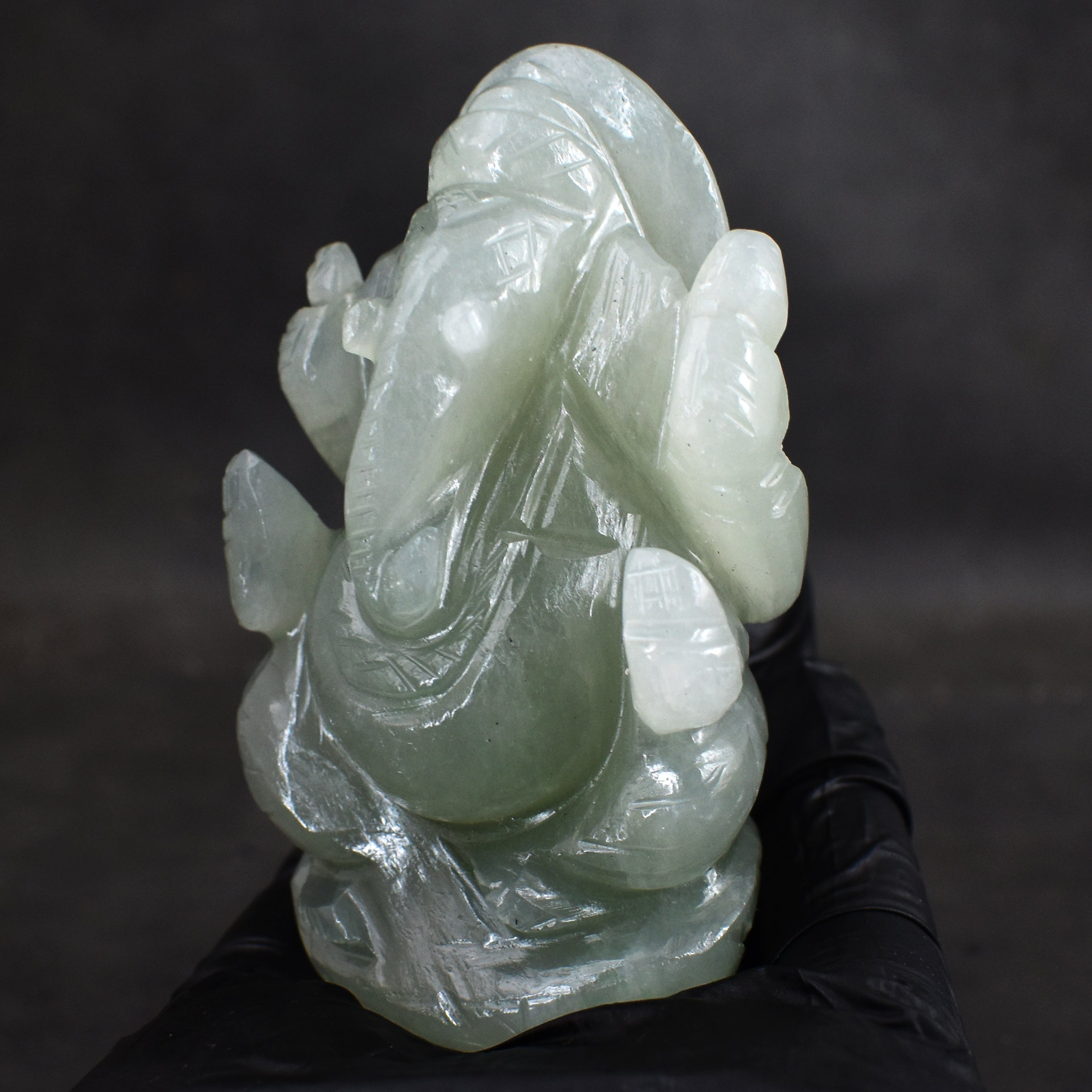 Amazing 702.00 Cts Natural Aventurine Carved Lord Ganesha Gemstone