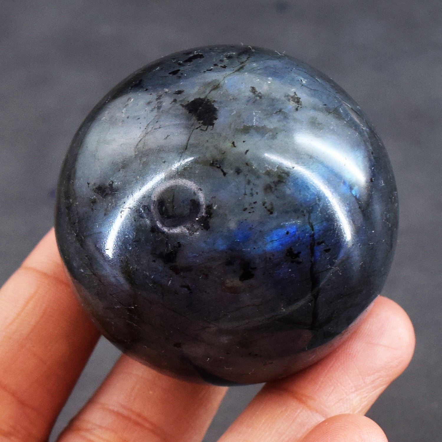 Graceful 805.00 Cts Genuine Blue Flash Labradorite Healing Crystal Specimen Premium Sphere