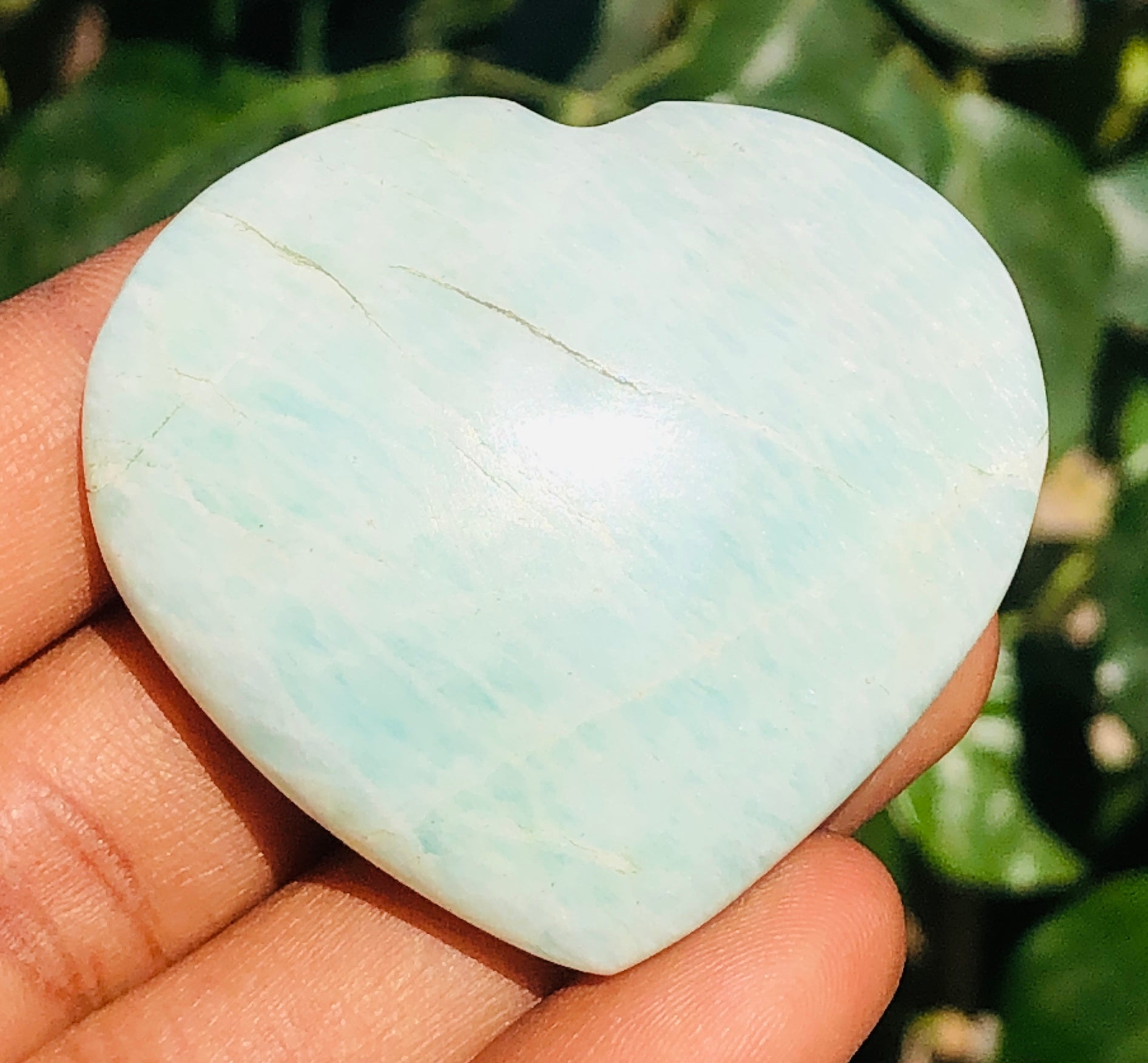 Flashy 181.00 Cts Genuine Amazonite Crystal Specimen Gemstone Healing Big Heart