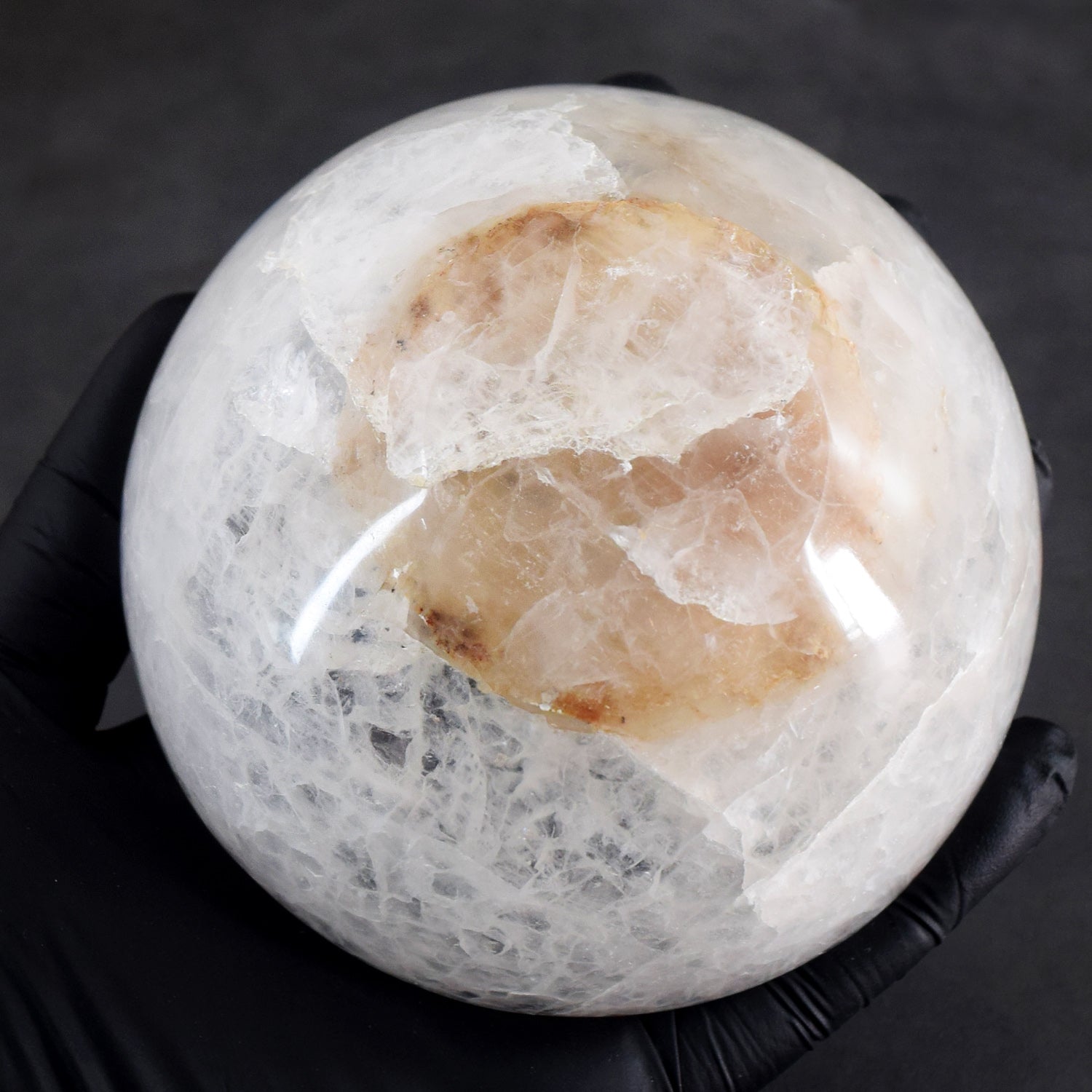 Glamourous 1252.00 Carats Genuine White Quartz Hand Carved Crystal Gemstone Carving Big Bowl