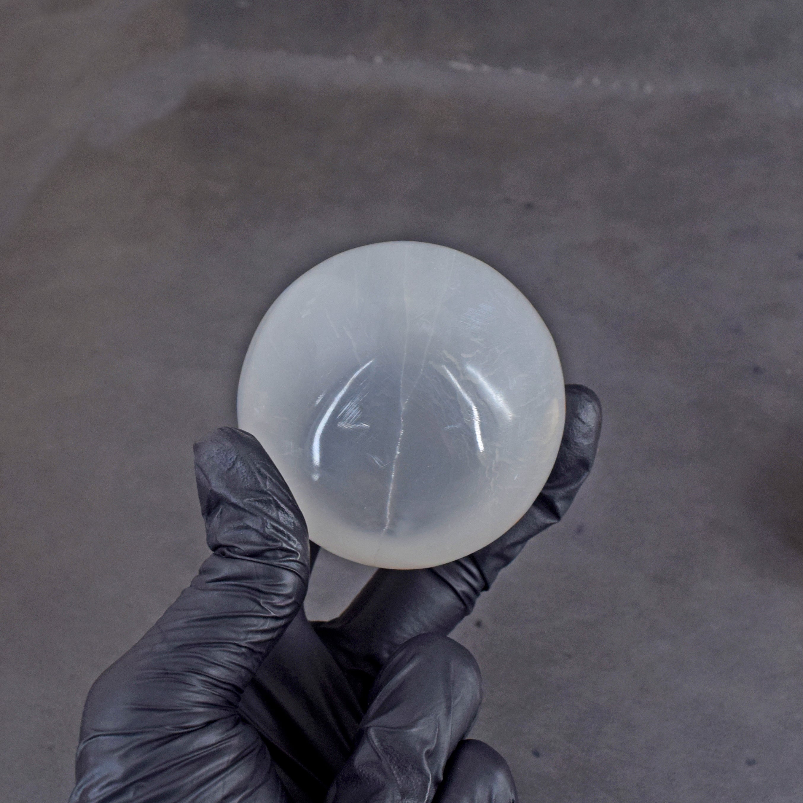 Artisian 1140.00  Carats  Genuine  White Quartz  Hand  Carved  Crystal  Healing  Gemstone  Sphere