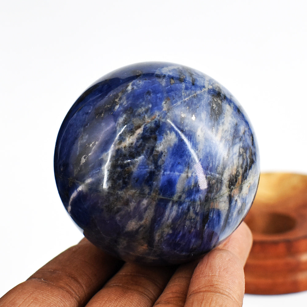 Amazing 933.00 Carats  Genuine  Sodalite Hand Carved Crystal Healing Gemstone Sphere