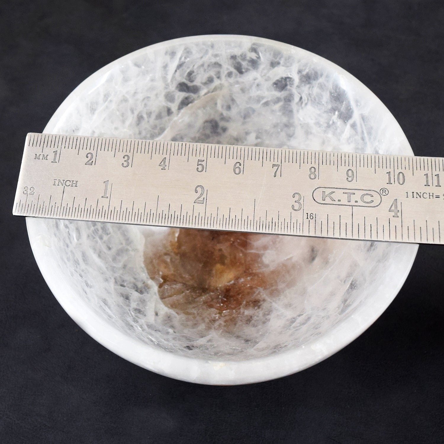 Glamourous 1252.00 Carats Genuine White Quartz Hand Carved Crystal Gemstone Carving Big Bowl