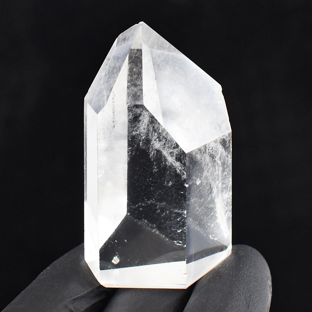Artisian 254.00 Cts Genuine White Quartz Crystal Specimen Free Form Gemstone Point