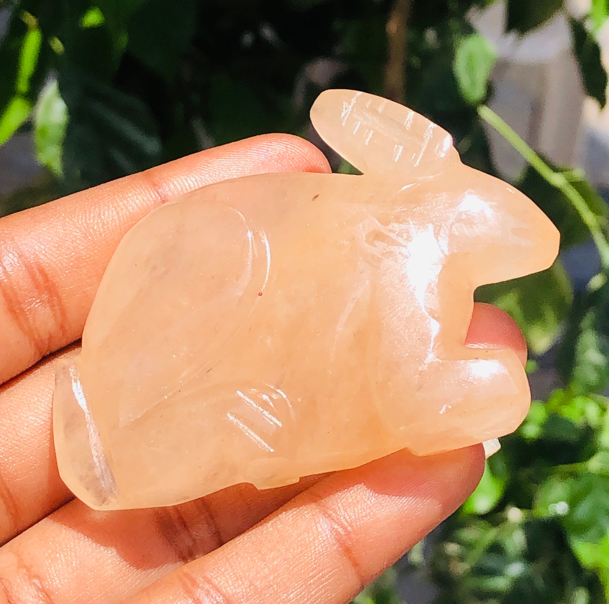 Beautiful 294.00 Carats Genuine Aventurine  Hand Carved  Gemstone  Bunny Carving 2026  Collection