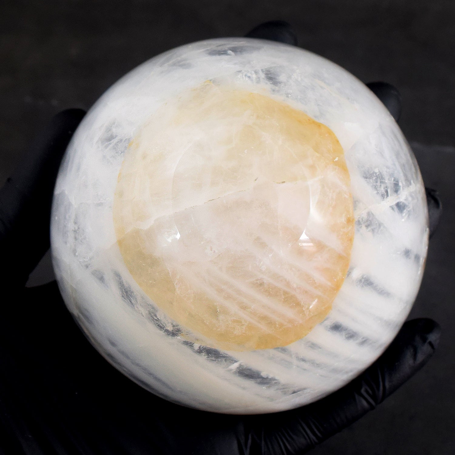OutStanding 1753.00 Carats Genuine White Quartz Hand Carved Crystal Gemstone Carving Big Bowl