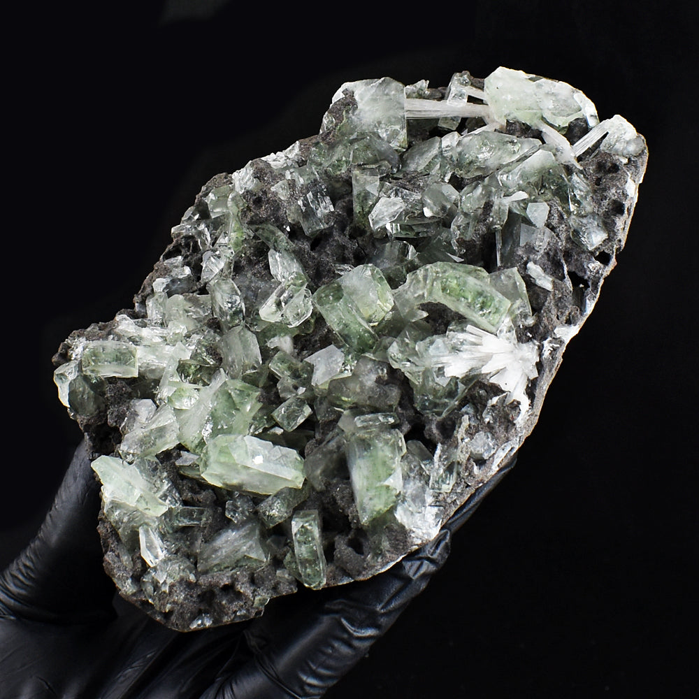 Beautiful 2345.00 Cts Genuine Apophyllite With Scolesite Crystal Specimen Gemstone