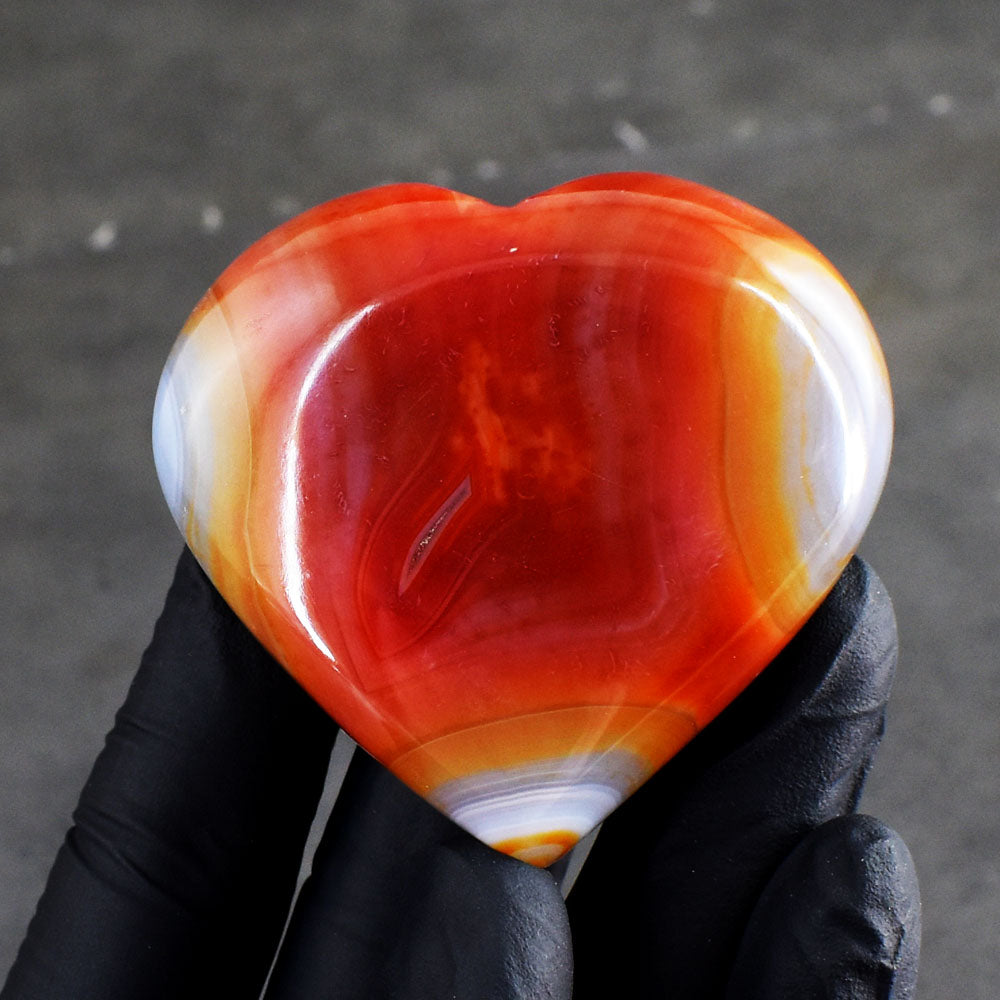 Exclusive 422.00 Cts Genuine Carnelian Gemstone Crystal Specimen Healing Heart