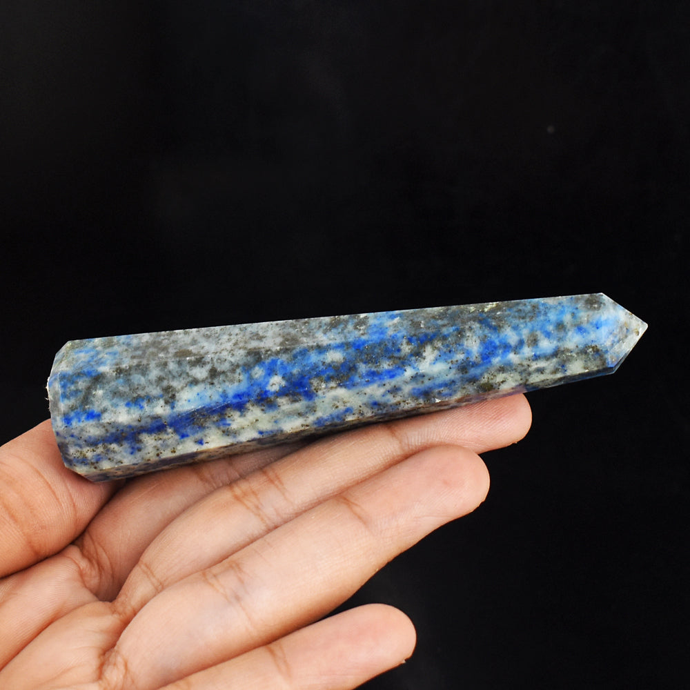 Craftsmen  384.00 Carats Genuine Lapis Lazuli Hand Carved  Healing Point Gemstone Carving