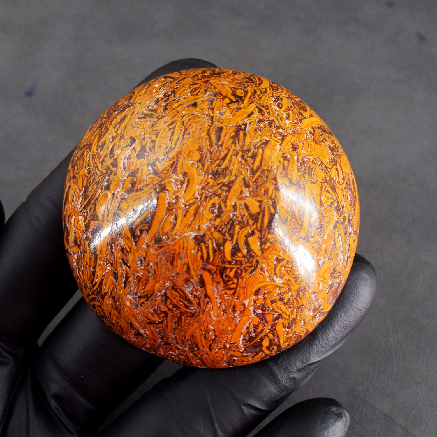 Awesome 181.00 Carats Genuine Golden Art Jasper Hand Carved Crystal Gemstone Carving Bowl