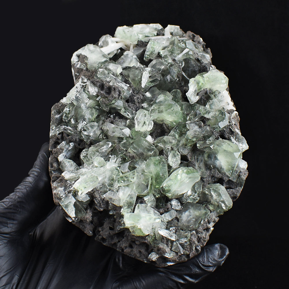 Beautiful 2345.00 Cts Genuine Apophyllite With Scolesite Crystal Specimen Gemstone