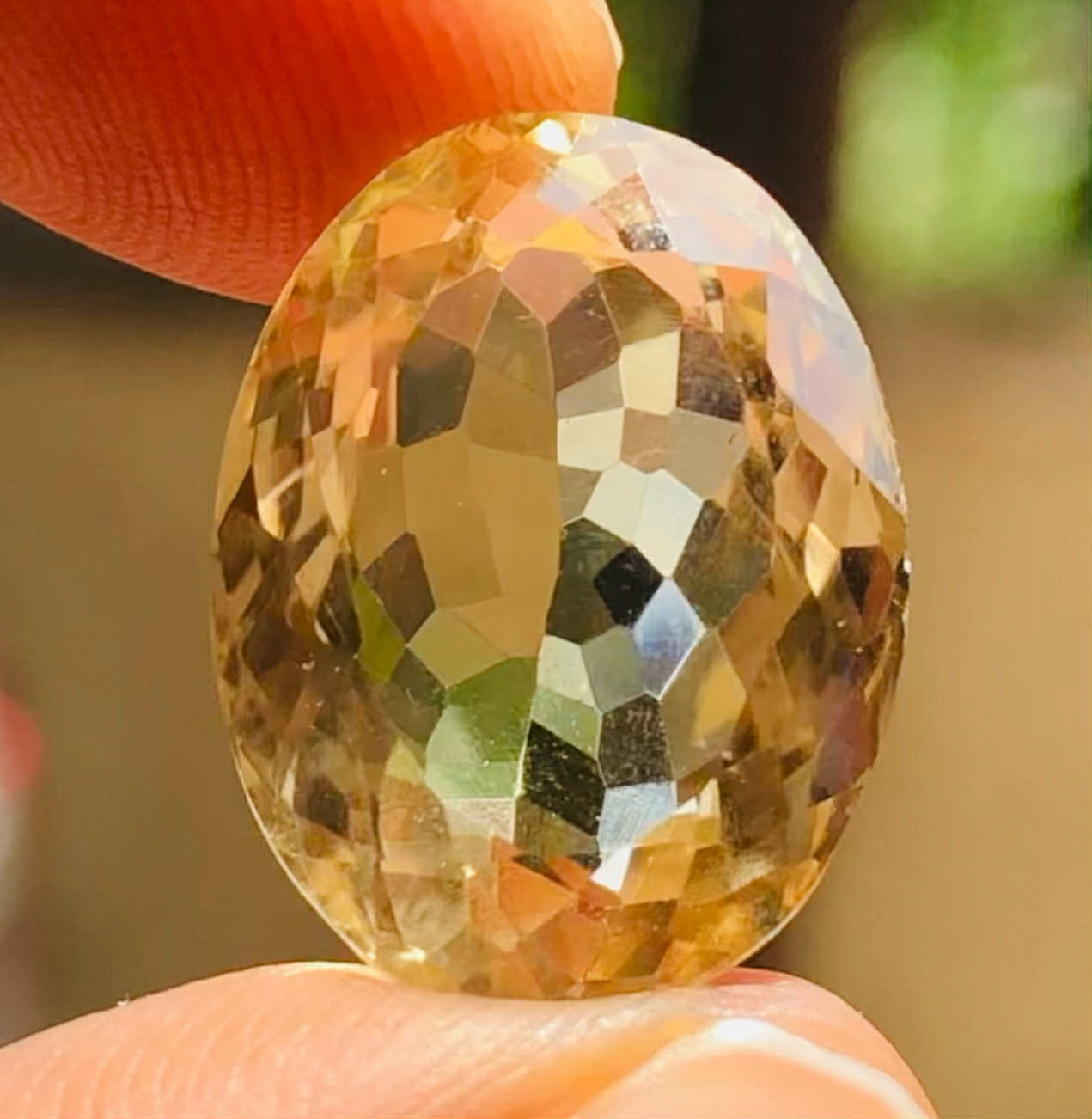 Awesome 13.00 Cts Genuine Citrine Faceted Loose Gemstone