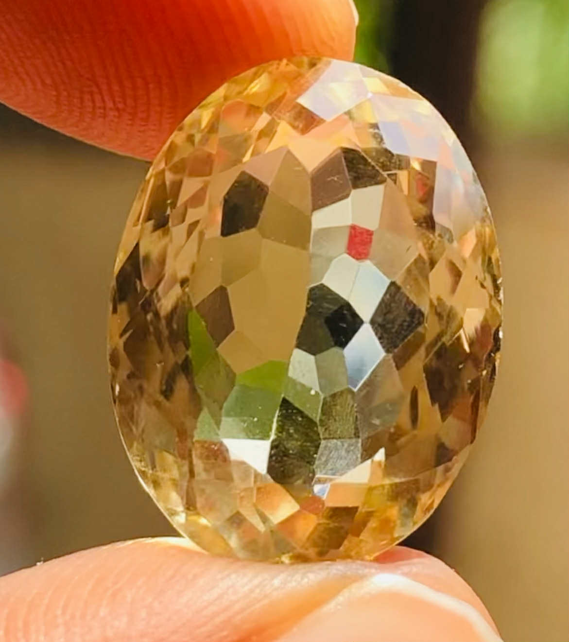 Awesome 13.00 Cts Genuine Citrine Faceted Loose Gemstone