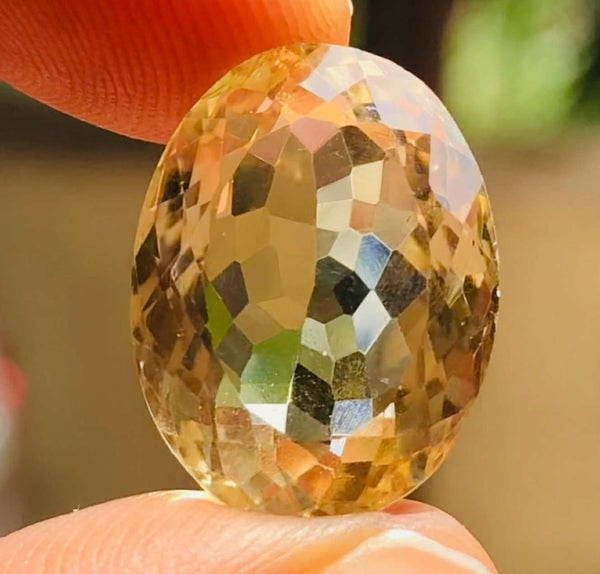 Awesome 13.00 Cts Genuine Citrine Faceted Loose Gemstone