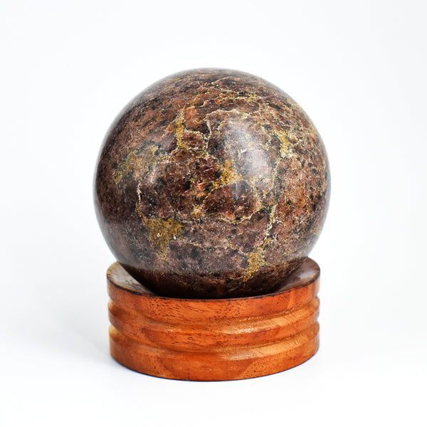 amazing  2162.00 Carats  Gorgeous  Genuine  Almandine Garnet  Hand  Carved  Healing  Sphere