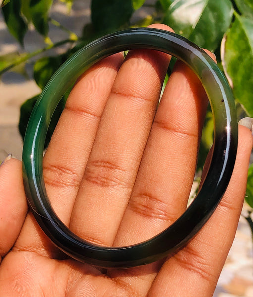 Gorgeous 84.00 Cts Genuine Onyx Premium Fancy Crystal Specimen Gemstone Bangle